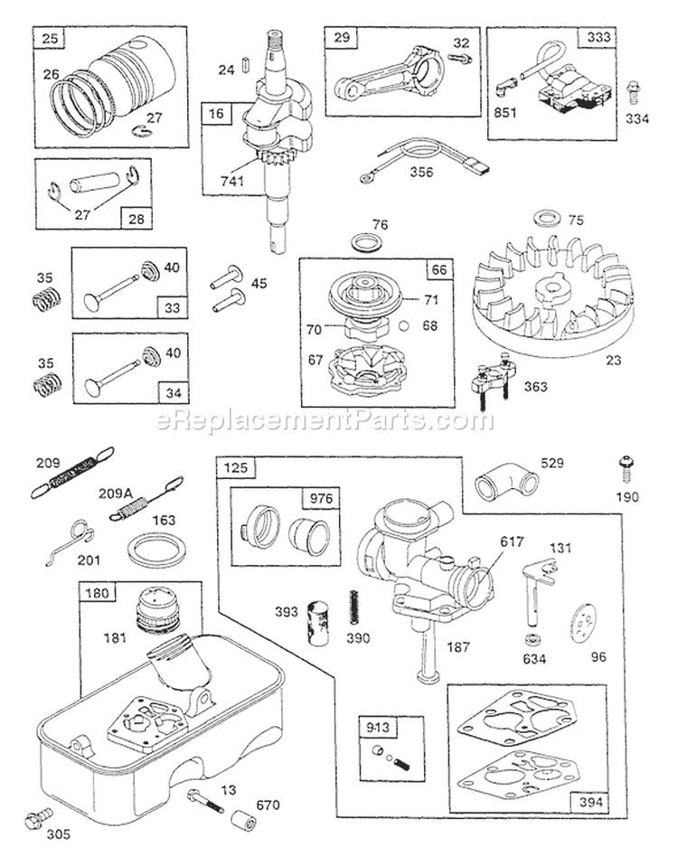 Page B Diagram and Parts List for 0763-0  Briggs and Stratton Pressure Washer